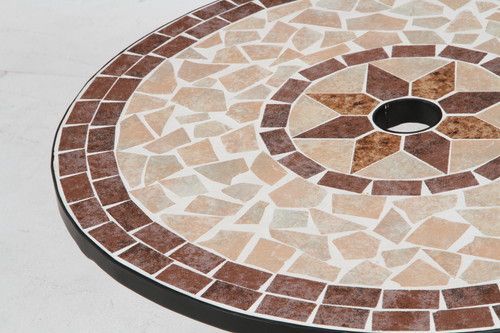 モザイク調ガーデンテーブル