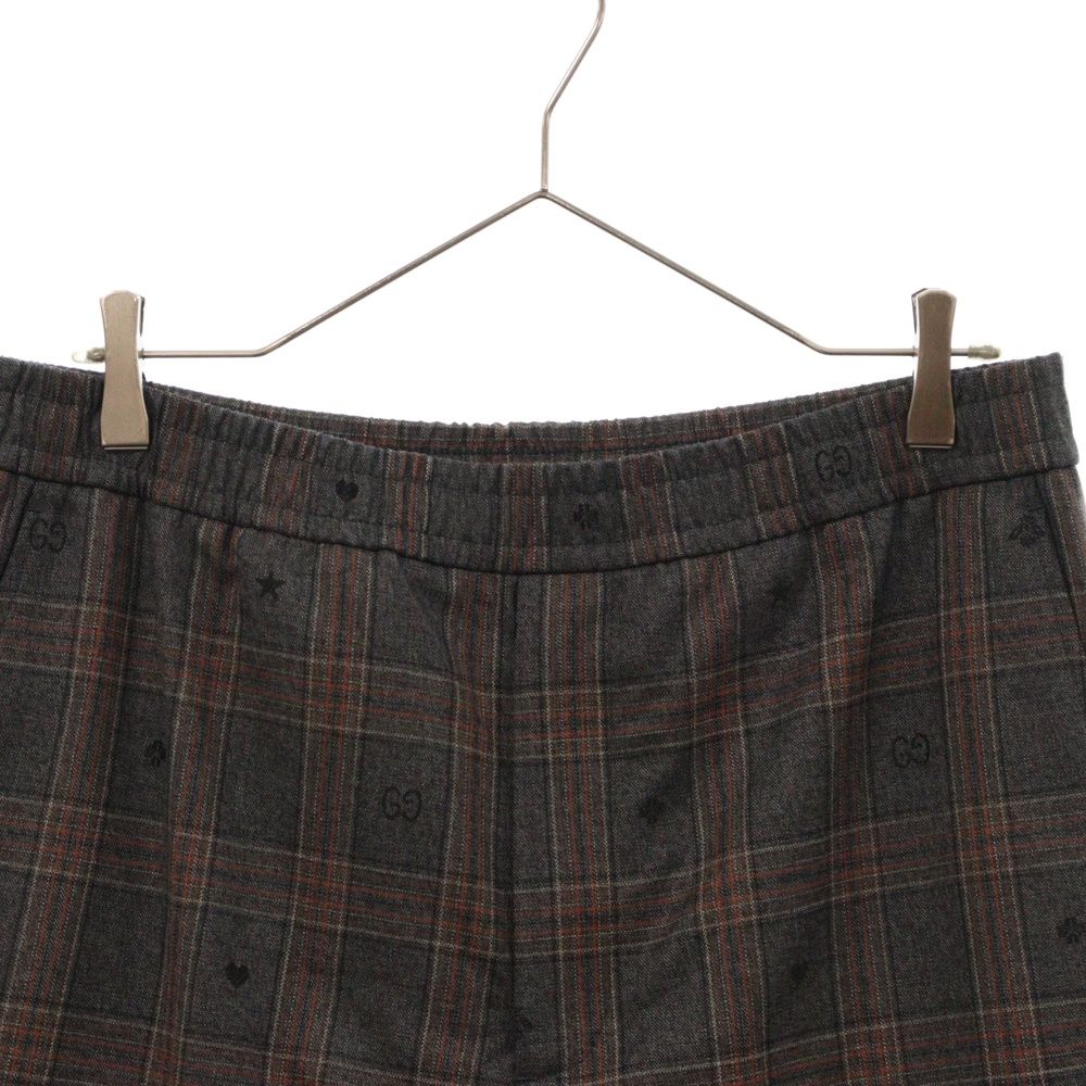 GUCCI (グッチ) Symbols Check Wool Pants シンボルチェック ウール