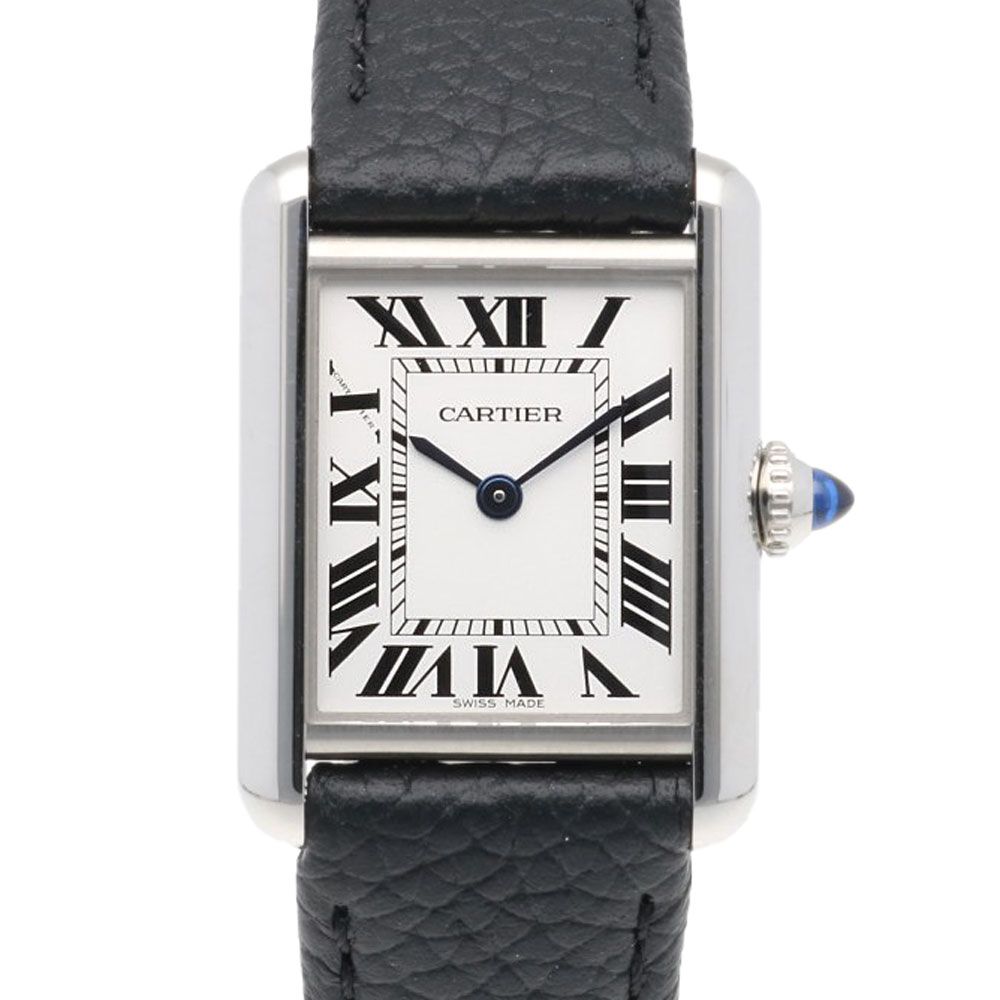 カルティエ タンク マスト SM 腕時計 時計 ステンレススチール WSTA0042 クオーツ レディース 1年保証  CARTIER  中古 カルティエ