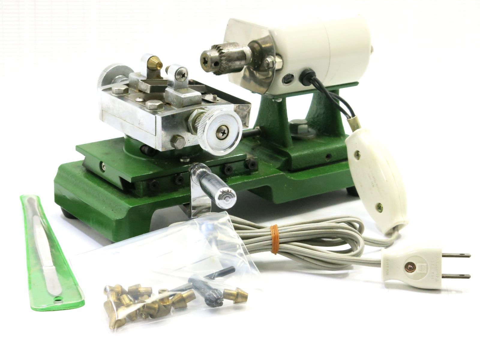 パール穴あけ機 YDK YM-43 真珠穴あけ機 稼働品 重量約4.8kg 18707801