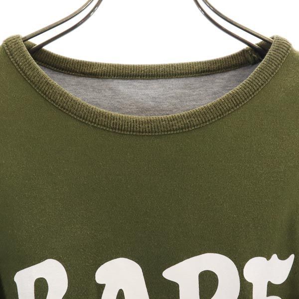 アベイシングエイプ 日本製 リバーシブル 長袖 Tシャツ S グレー 