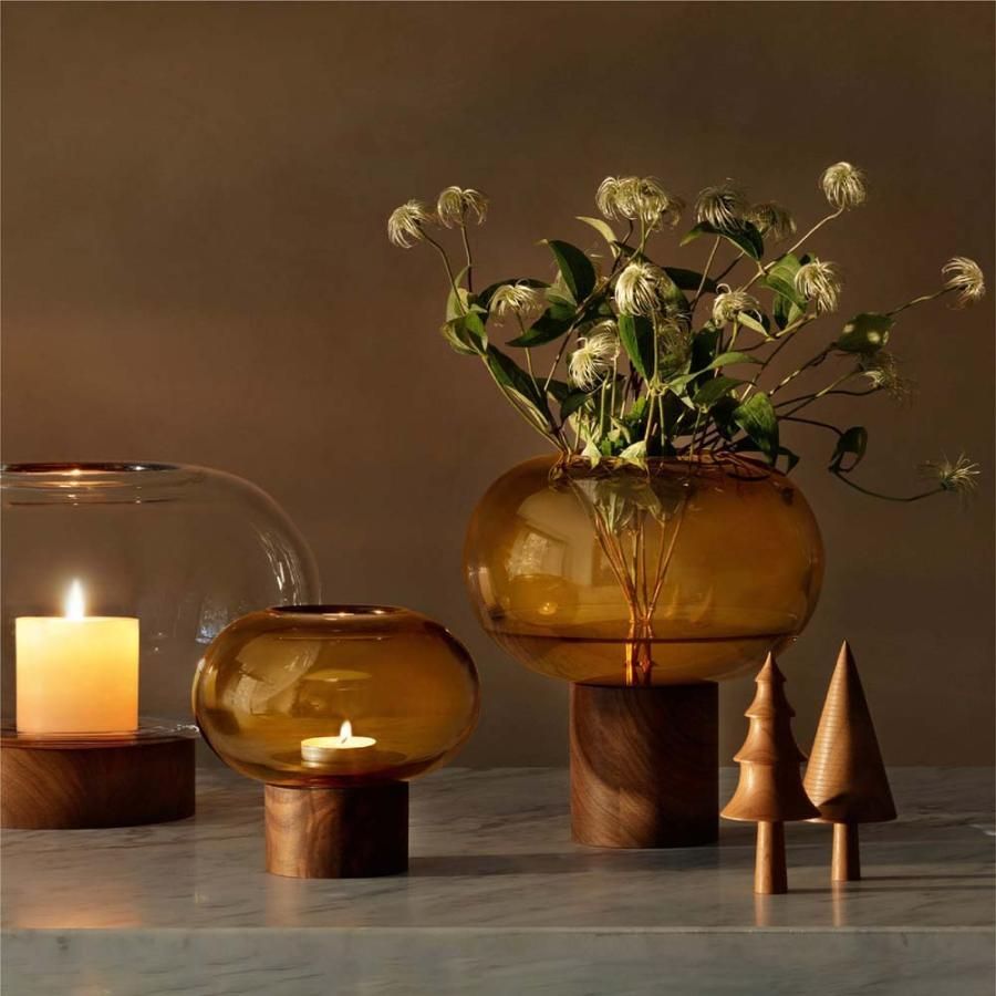 LSA OBLATE オブレート Vase G1718-21-835 アンバー H21.5cm LOB11 エルエスエー フラワーベース 花器 花瓶 NEXPOTALLINN_EU