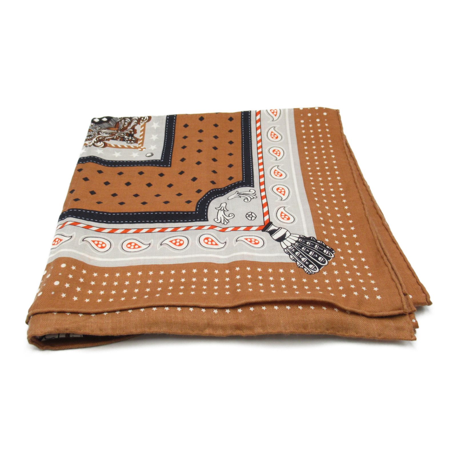 上品なスカーフ【HERMES】カレジェアン140 宮廷の馬具 楽天市場】【美品】 エルメス ショール カレ ジェアン 140 宮廷の馬具