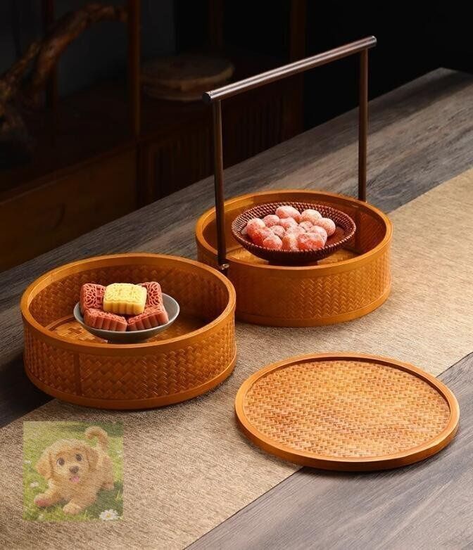 新入荷 竹工芸 提籃籠 收納盒 茶道具籠 茶具 竹細工 WWW_IMPECCABLEHEALTHCARESERVICES_COM