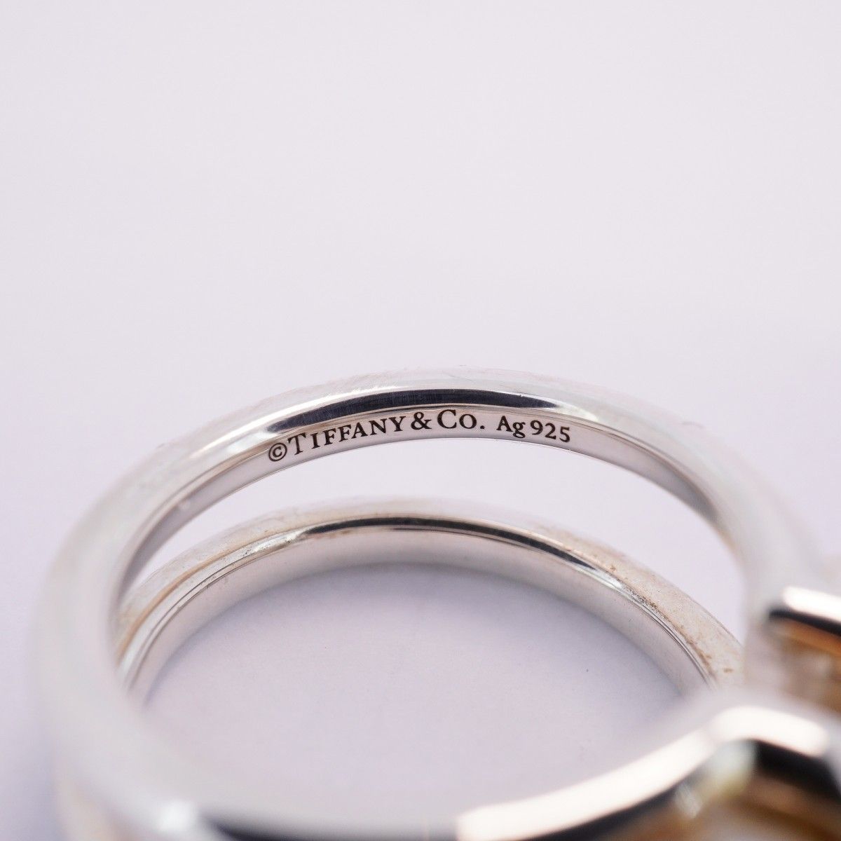 5jeb0382】ティファニー リング ハードウェア/ダブルパール シルバー  
