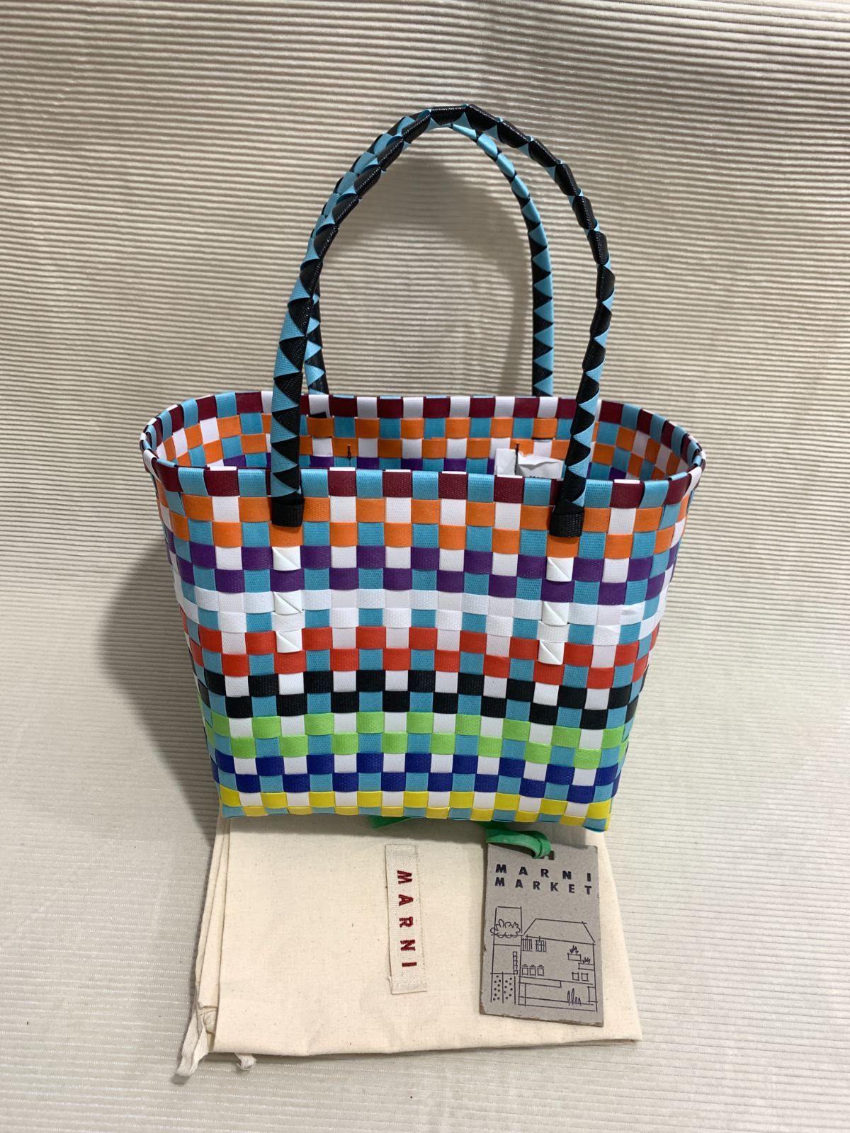 早い者勝ち！【新品】MARNI マルニ ピクニックバッグ カゴ バッグ ...