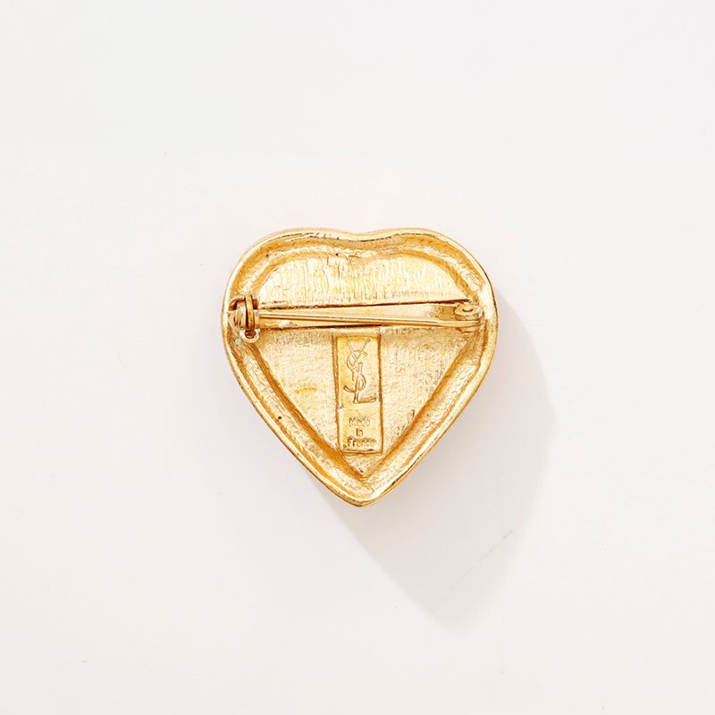 YVES SAINT LAURENT イヴ・サンローラン ブローチ ヴィンテージ ハート