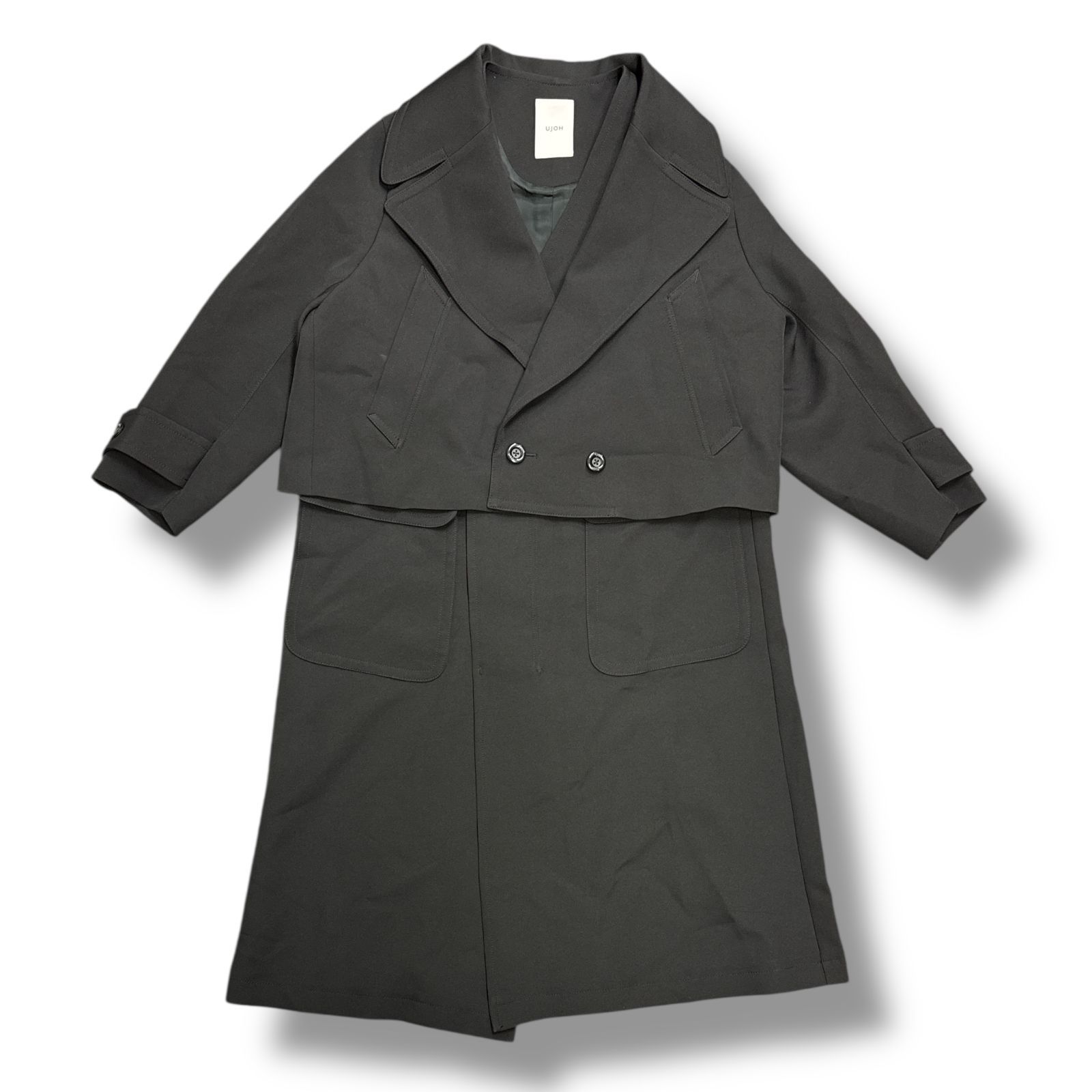 参考上代121000円 未使用品 UJOH 24AW Layered Coat レイヤード 参考上代121000円 未使用品 UJOH 24AW Layered Coat レイヤード