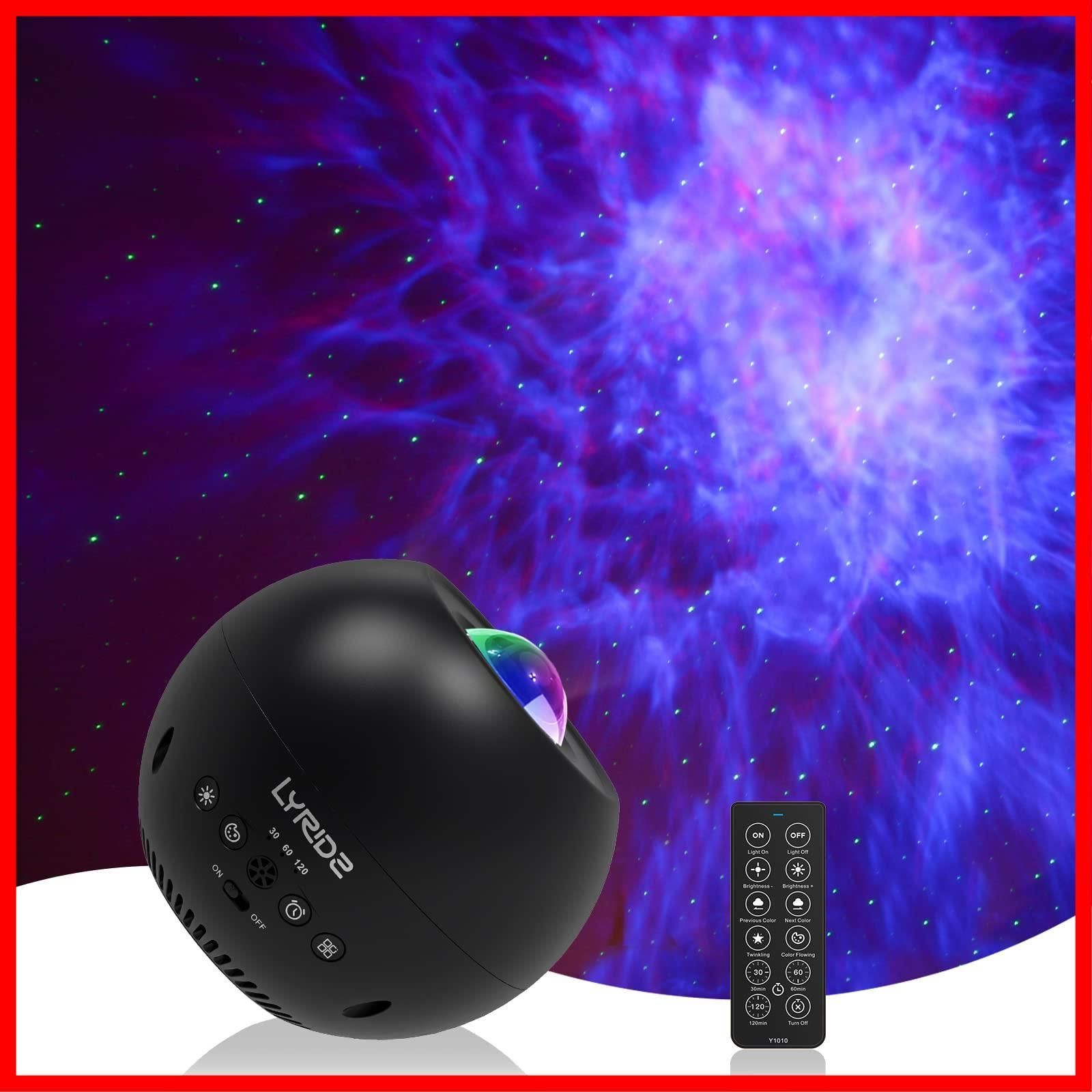数量 家庭用 プラネタリウム 本格的 スタープロジェクターライト LYRIDZ LED星空ライト 調光調色 投影角度調整 星空プロジェクターライト 子供 寝かしつけ用 ベッドサイドランプ リモコン タイマー付き ロマンチック雰囲気作り クリスマス|ハロウ