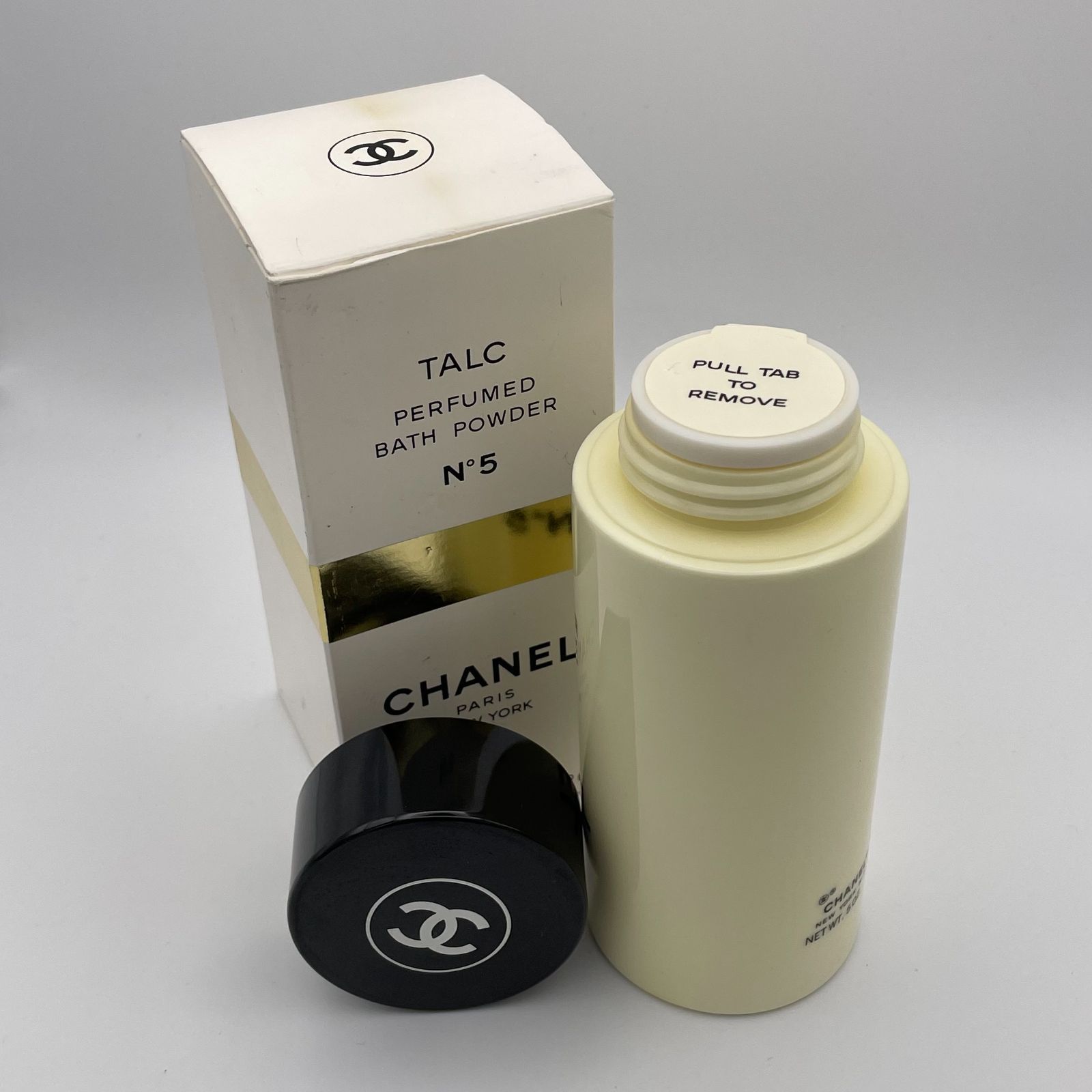 新古品 シャネル TALC PERFUMED BATH POWDER N°5 CHANEL PARIS NEW 