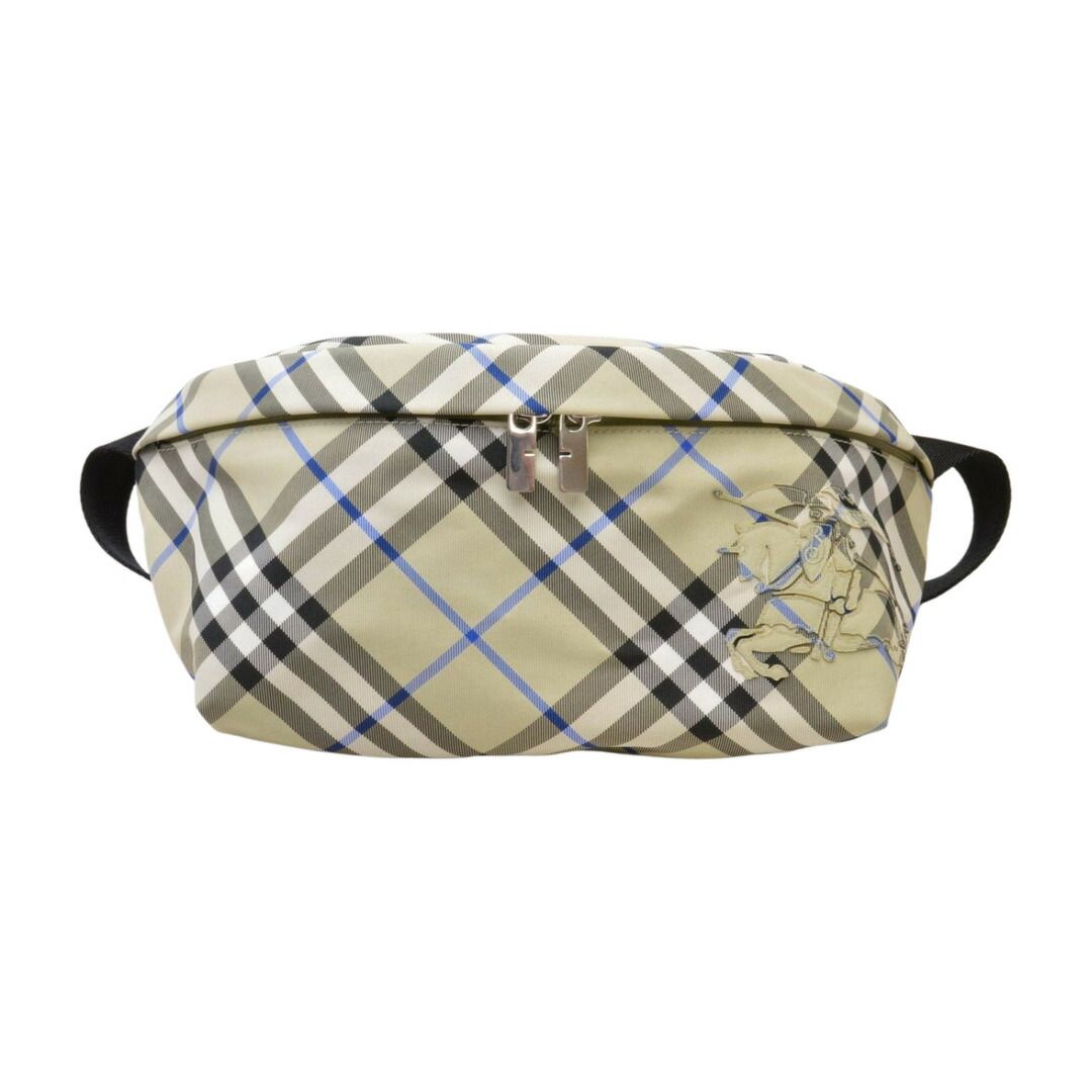 バーバリー Burberry ブルーレーベル ノバチェック ウーヴン ベルトバッグ ボディバッグ ベージュ メンズ F-YA1024