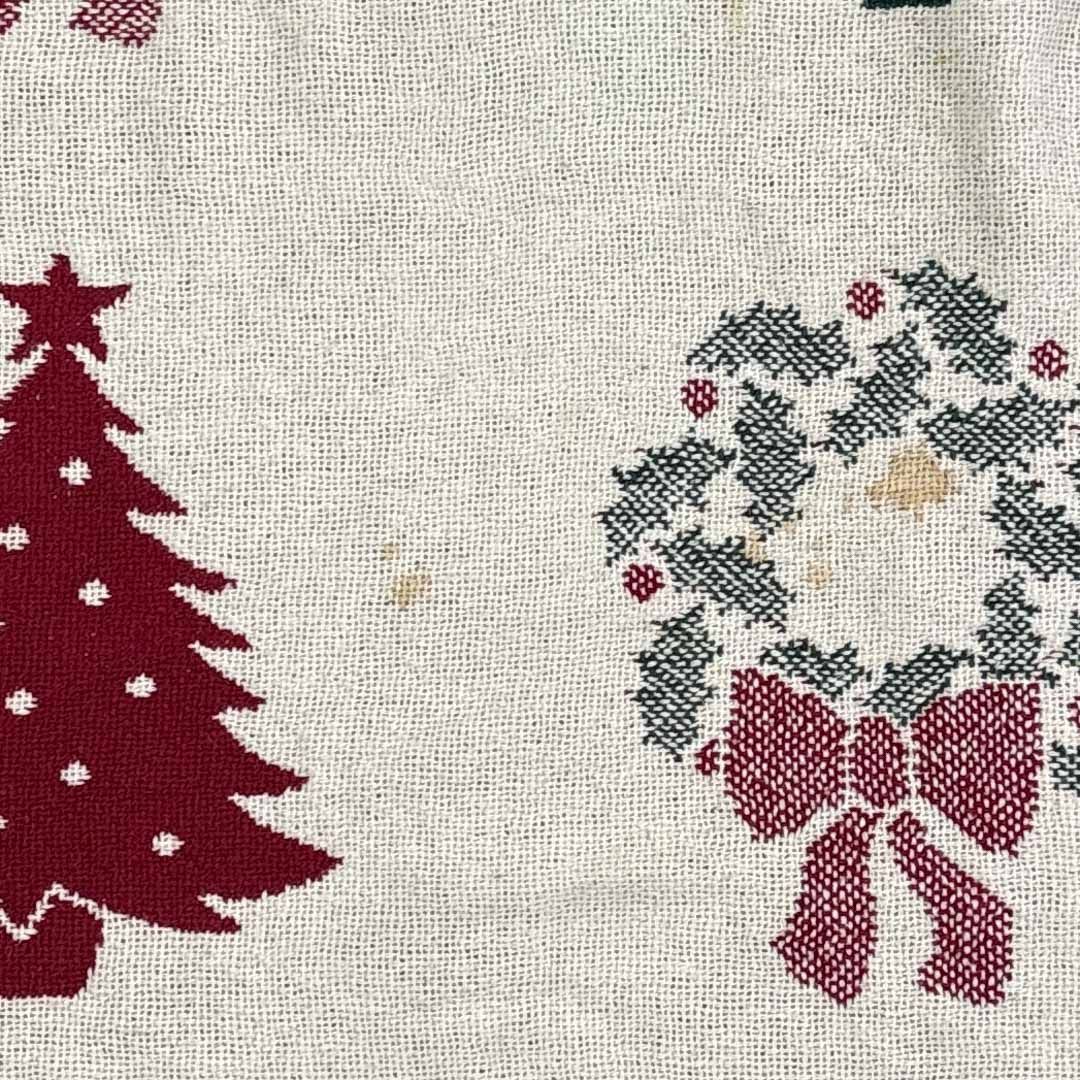 vintageラグ カーペット リース クリスマスツリー パターン 2045