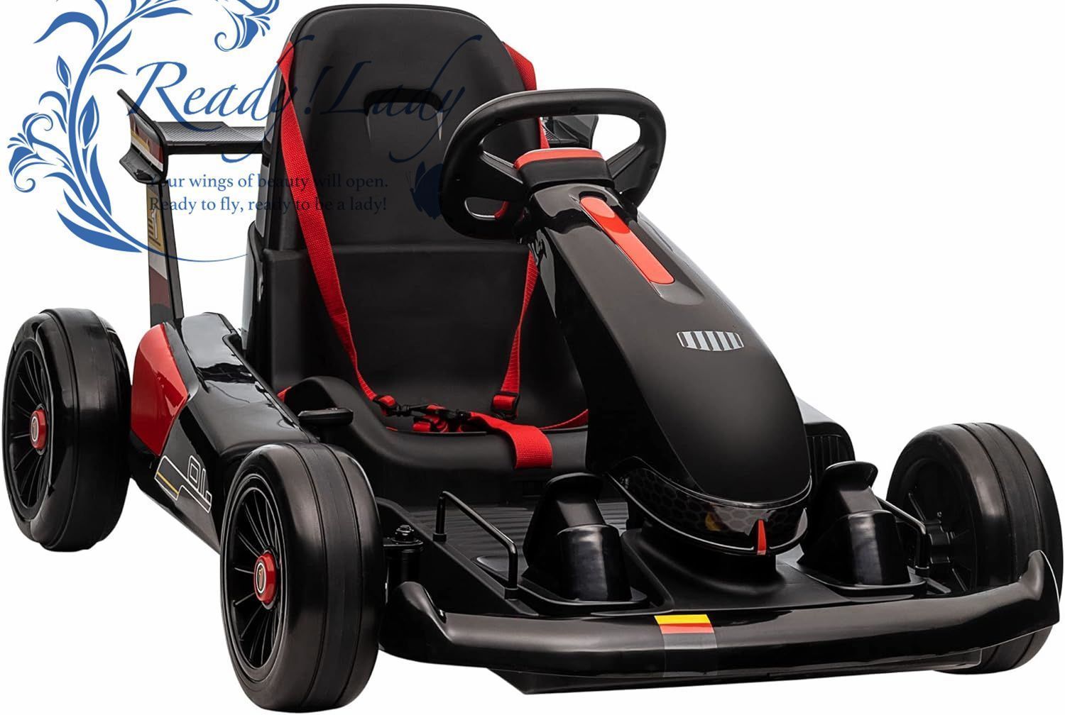 24V 7.5 MPH 電動ゴーカート ドリフトカー 子供用 リモコン付き 音楽 ホーンホーンキング 屋外に乗るおもちゃ 6~12歳用