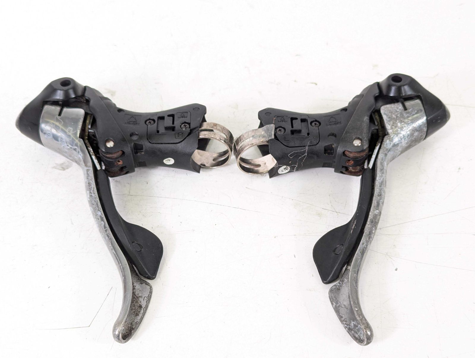 並品】ST 5600 Shimano 105 シマノ STIレバー 2x10s フード無