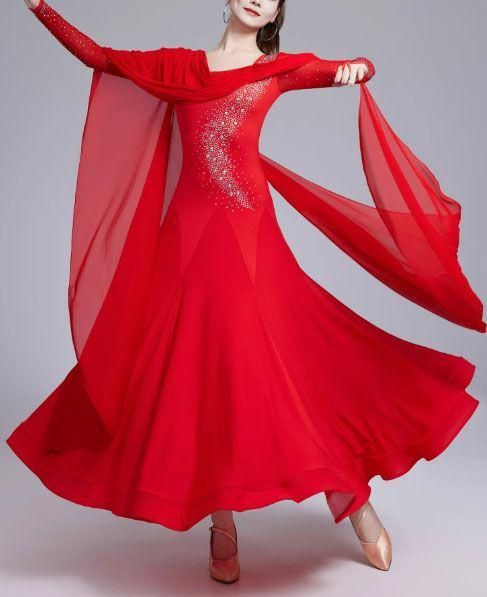 アオイプロデュース製 紫 社交ダンス スタンダードドレス 中古 競技