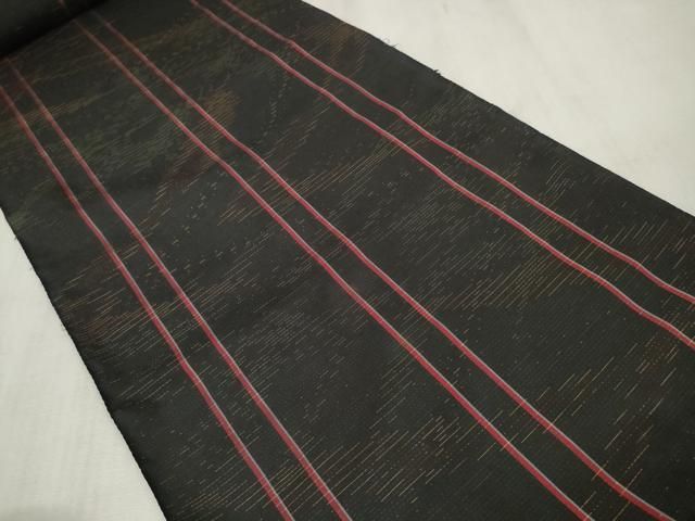 平和屋着物○本場縞大島紬 間道 正絹 逸品 AABD6527ph｜平和屋着物