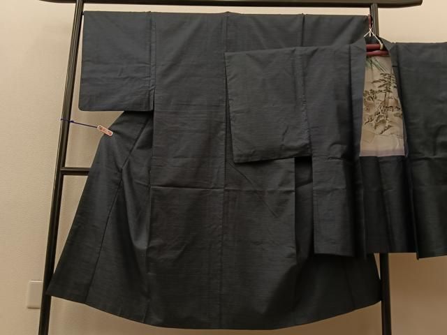 平和屋着物男性 本場大島紬 アンサンブル 80亀甲 正絹 逸品