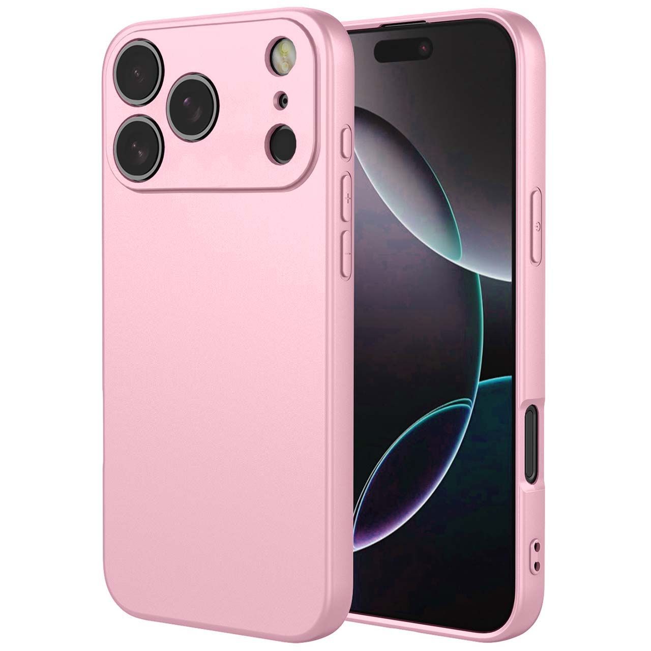 iPhone17 Pro Max ケース TPU ソフト カラー ケース 【Color】ピンク