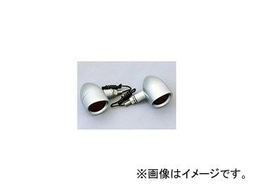 2輪 CF POSH グッドフェローズ 汎用ウインカー 201402-SLM ブリムタイプウインカー サチライトメッキ スモークレンズ 入数：1セット(左右)