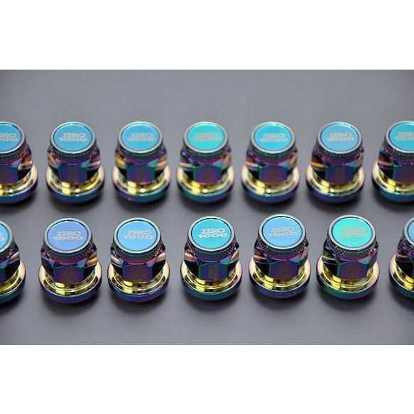 ZERO-1000 零1000 レーシングナット 袋タイプ 28mm 5穴車用20本セット M12×P1.25 707-C002C FFCRYSTALESIA_COM