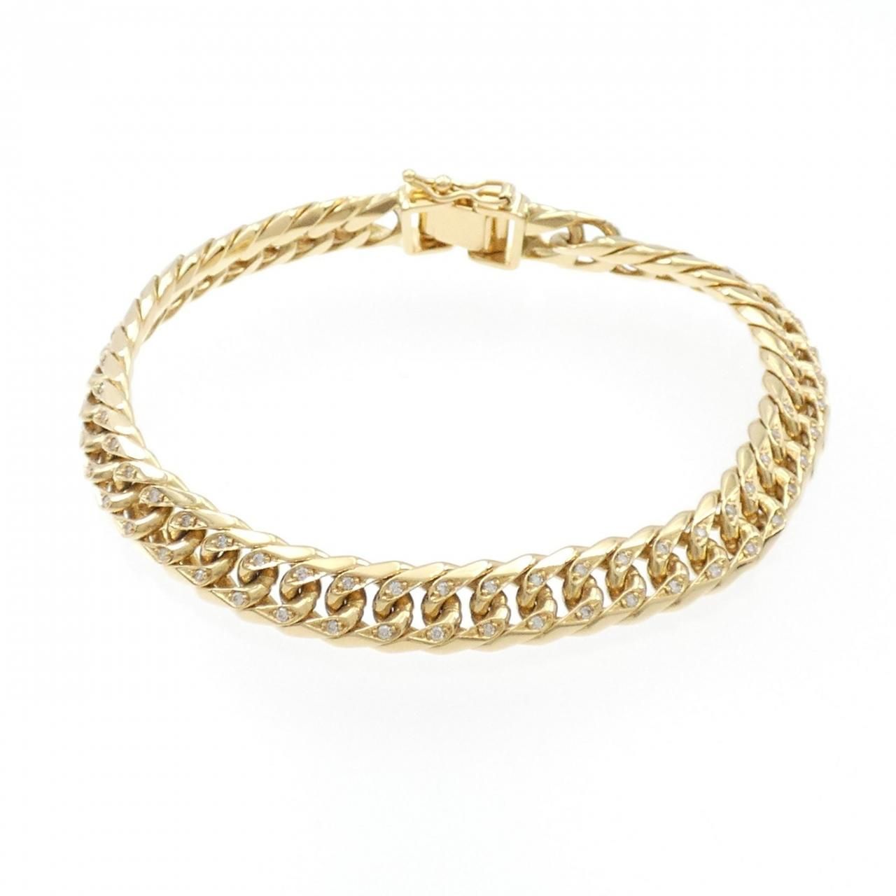 アガット agete K18 ダイヤ ブレスレット 0.04 アガット K18ダイヤブレスレット agete K18 ダイヤモンドブレスレット