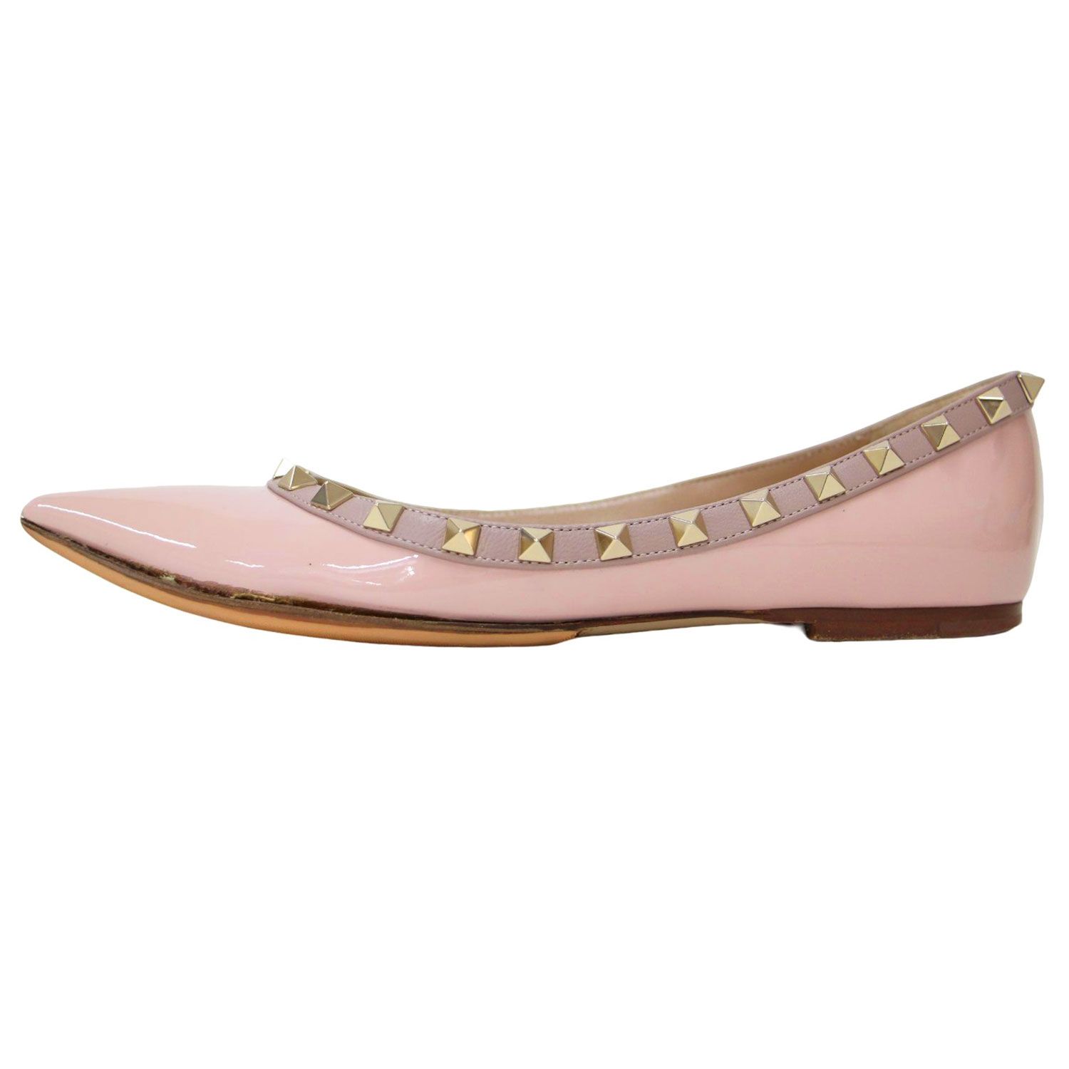 VALENTINO パンプス　サイズ37 VALENTINO - ヴァレンティノ 美品 ロックスタッズ ポインテッド