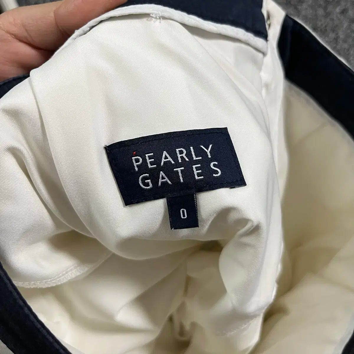 パーリーゲイツ 白 ゴルフ スカート 0サイズ パーリーゲイツ 異素材