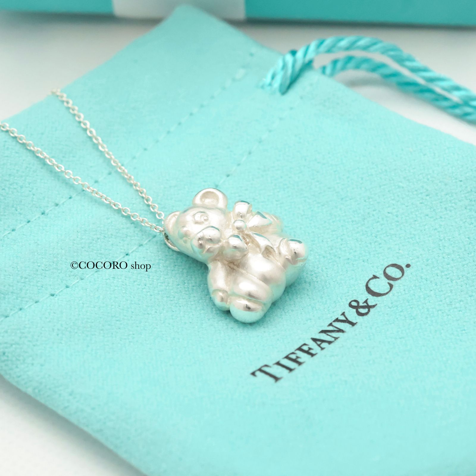 美品】ティファニー TIFFANY&Co. くま テディベア ネックレス