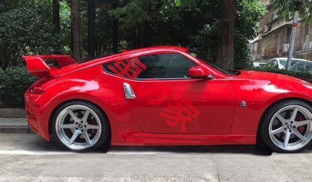 370Z ウィング改造 Z34 GT 大型ウィング ブレーキライト付き Amuse リアディフューザー