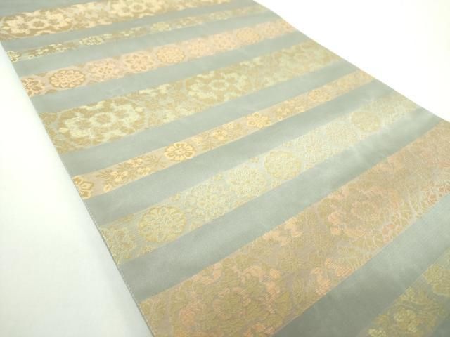 平和屋着物 西陣織 陰山織物謹製 箔屋清兵衛 六通柄袋帯 草木染 飛鳥間道 金糸 正絹 DAAX4572ps