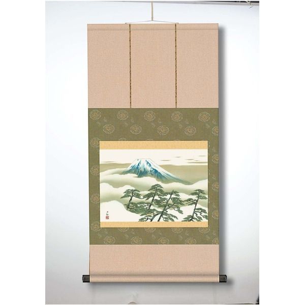 横山大観生誕150年】富士図・富士絵画・高精彩特色技術絵□横山