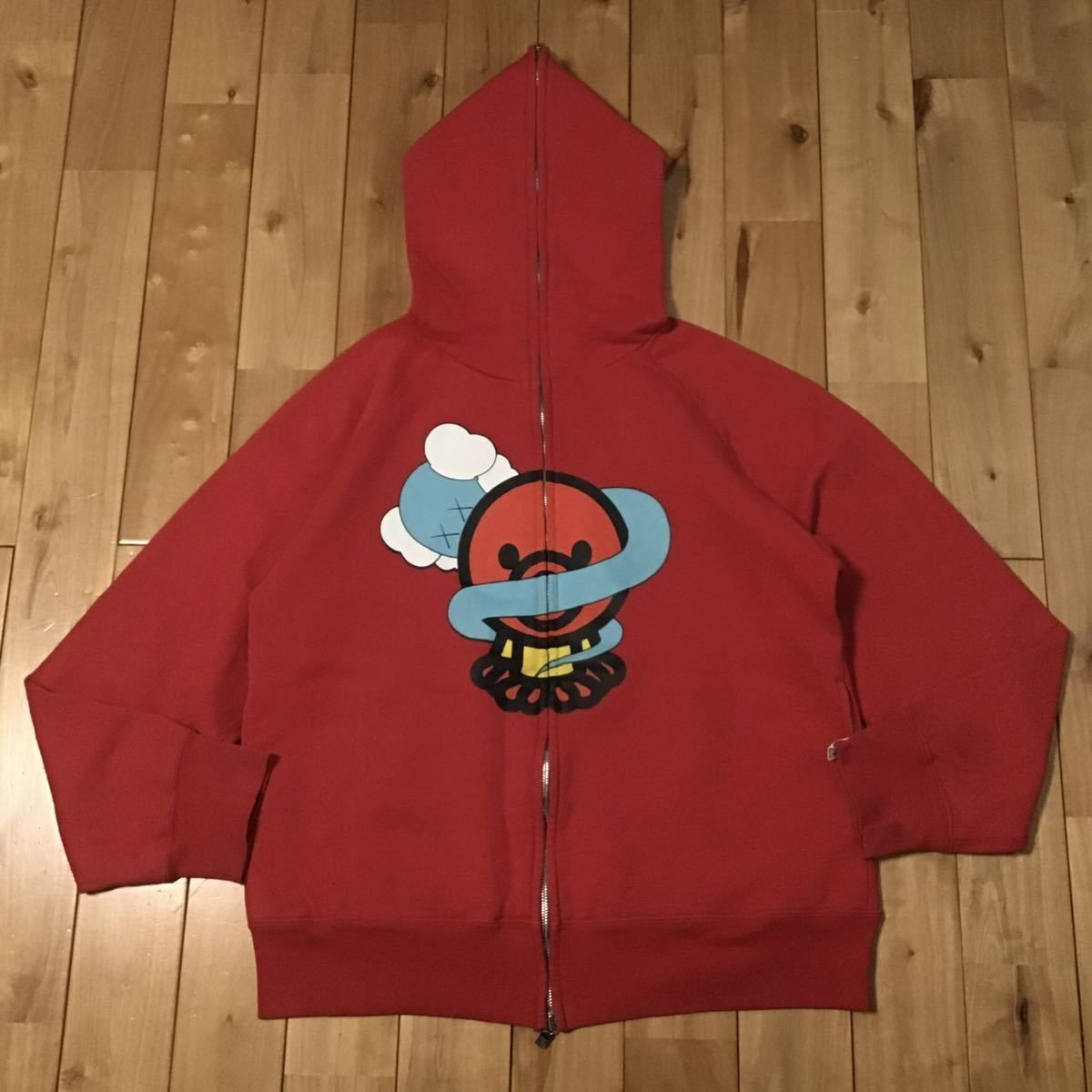 KAWS × アベイシングエイプ フルジップ パーカー Sサイズ