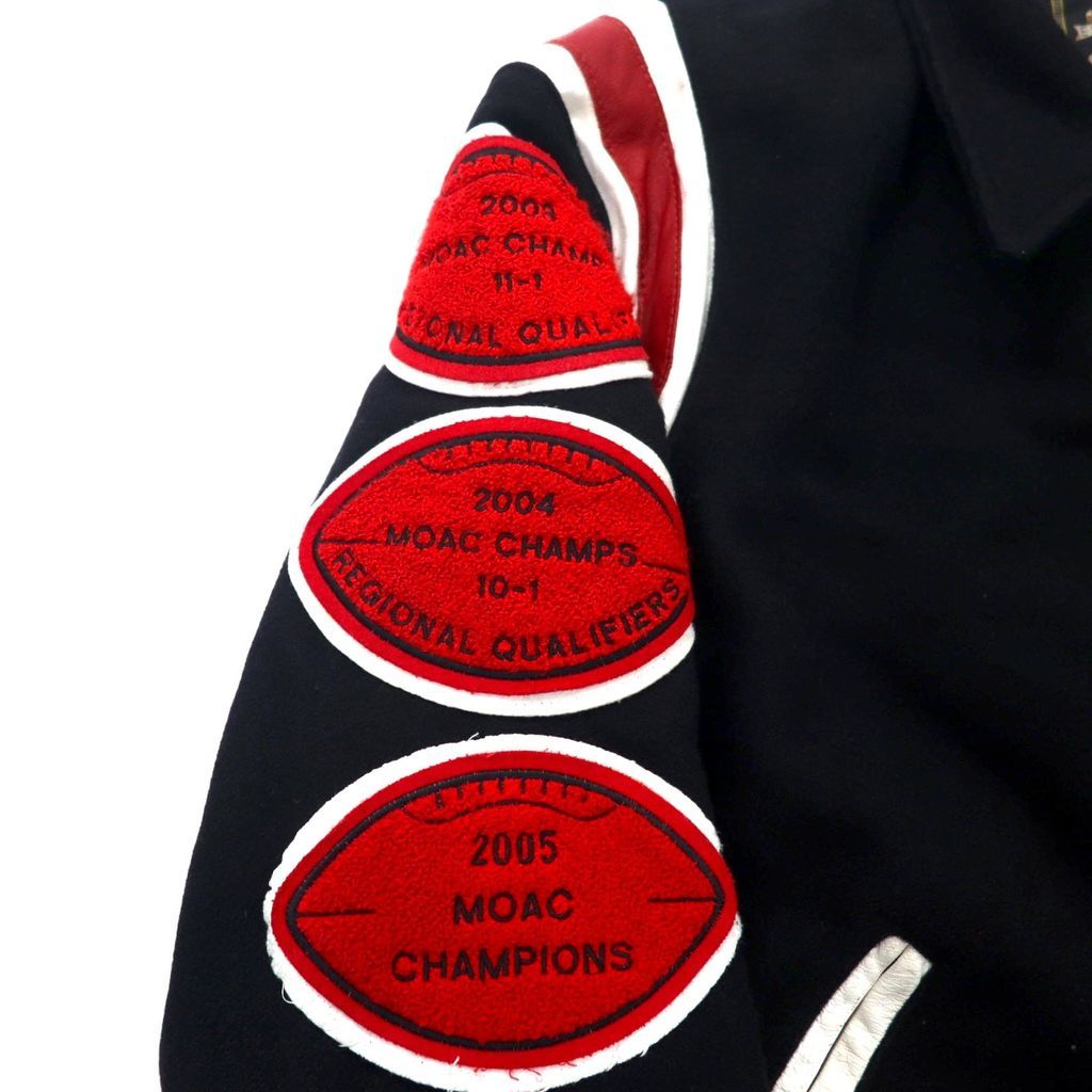 HOLLOWAY USA製 90年代 スタジャン 2XL ブラック ウール キルティング