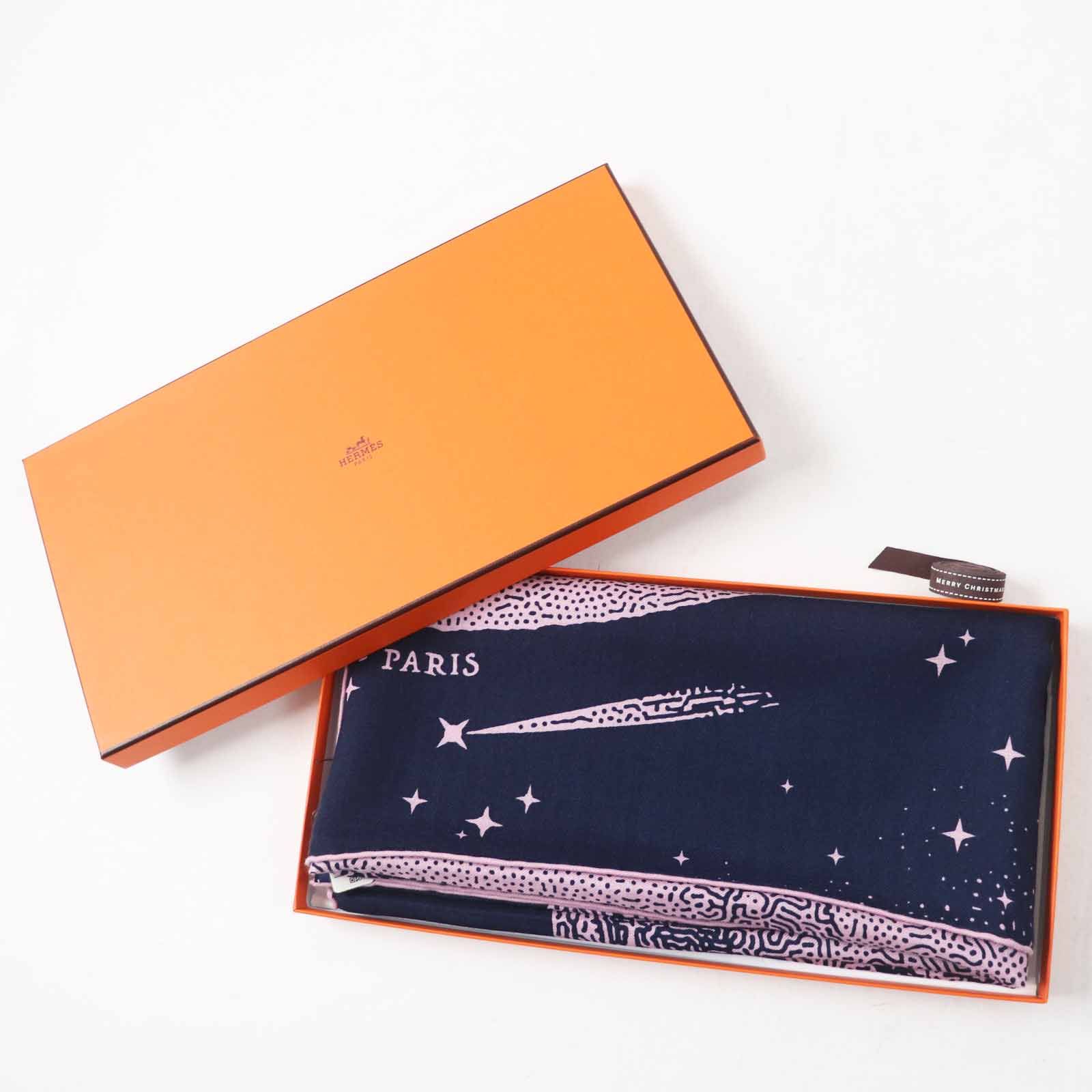 未使用品◎HERMES エルメス カレジェアン140 Clair de lune