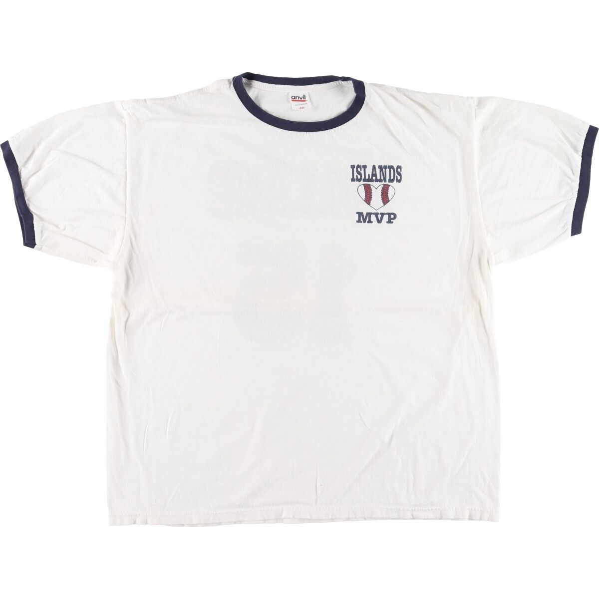 古着 アンビル Anvil バックプリント ナンバリング リンガーTシャツ メンズXL/eaa428509