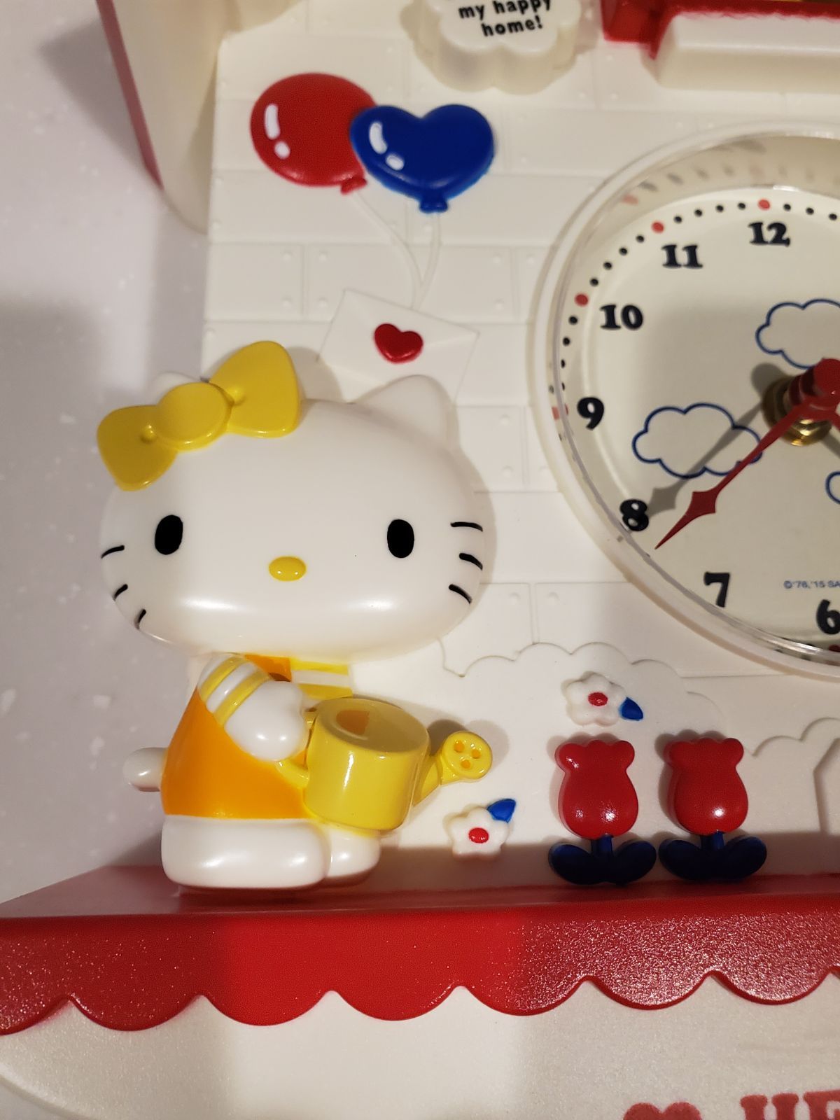 ハローキティ&ミミィちゃん振り子掛け時計 キティ ちゃん ネズミ