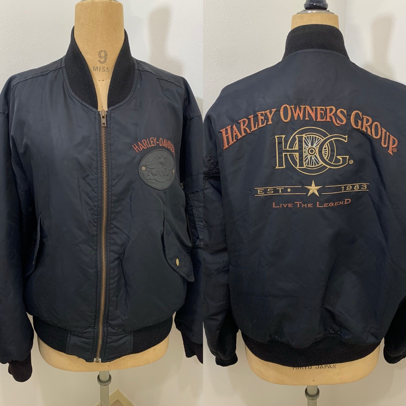 Harley-Davidson Nylon HOG Jacket ブルゾン ブラック - メルカリ