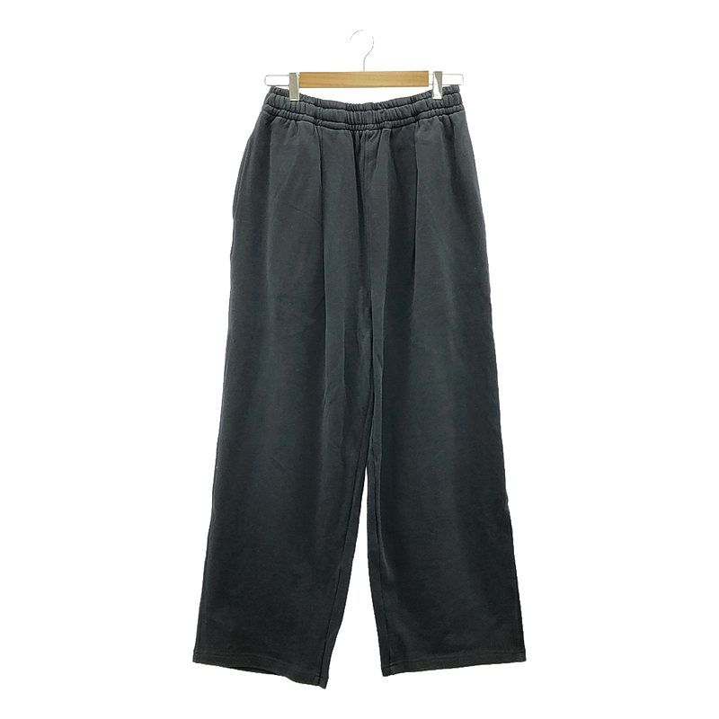 【新品】  WILLY CHAVARRIA / ウィリーチャバリア | NORTHSIDER SWEAT PANT タック スウェット ワイド イージーパンツ | M | ブラック | メンズ