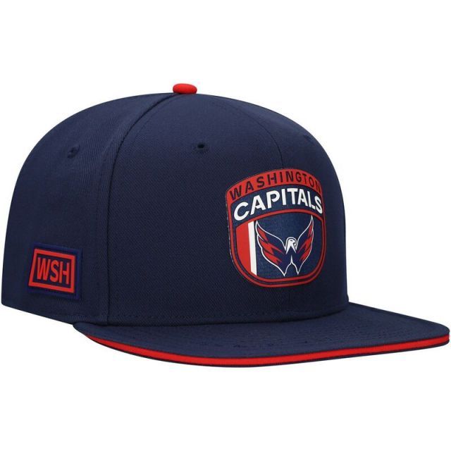 【送料無料】 ファナティクス メンズ 帽子 アクセサリー Men's Fanatics Navy/Red Washington Capitals 2025 NHL Draft Snapback Hat Cap Navy