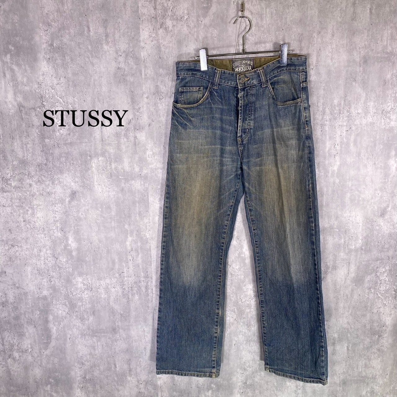 ステューシー STUSSY FUTURAコラボ デニムパンツ　32 STUSSY x FUTURA 限定デニムパンツ(ステューシー チャプト コラボ