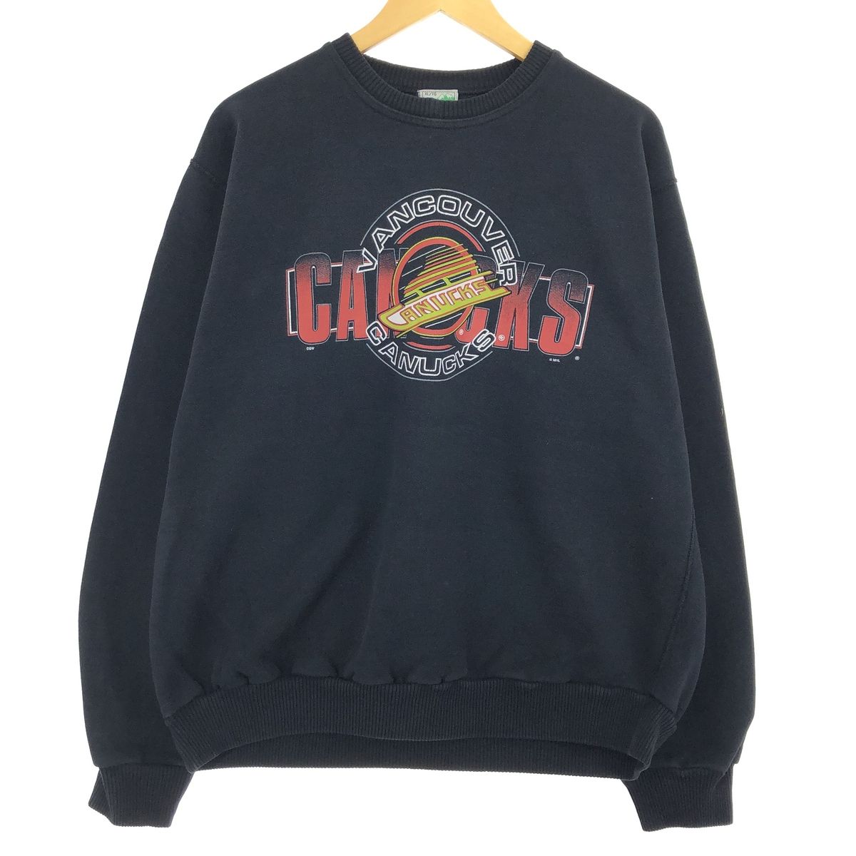 古着 90年代 WAVES NHL VANCOUVER CANUCKS バンクーバーカナックス スウェットシャツ トレーナー メンズXL相当 ヴィンテージ/eaa439865