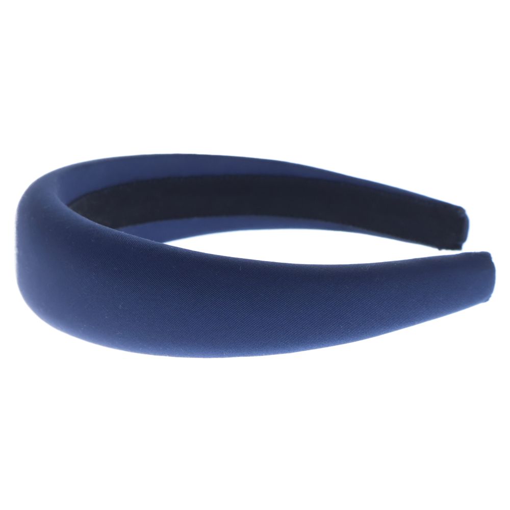 miumiu ミュウミュウ ロゴカチューシャ ネイビー ナイロン ヘアバンド