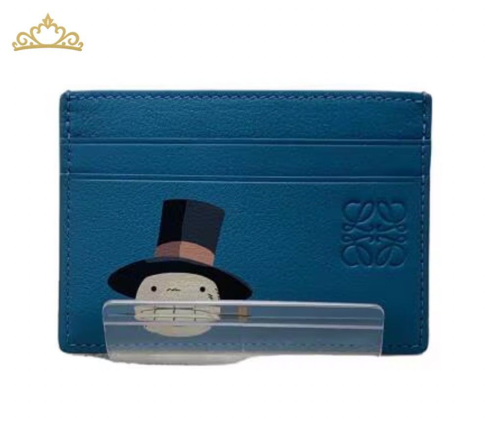 LOEWE×ハウルの動く城)カカシのカブ プレーン カードホルダー 入り