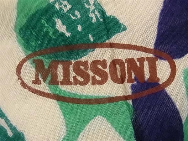 美品⭐︎MISSONI ミッソーニ　ストール　スカーフ　ウール　大判 MISSONI ミッソーニ ストール スカーフ 大判 コットン100