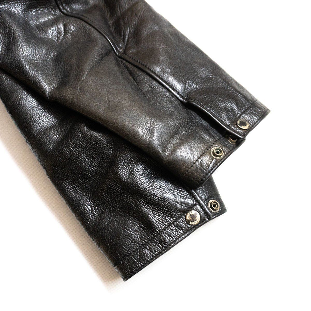 希少】united workers【90s/レザー カーコート】L ユナイテッド