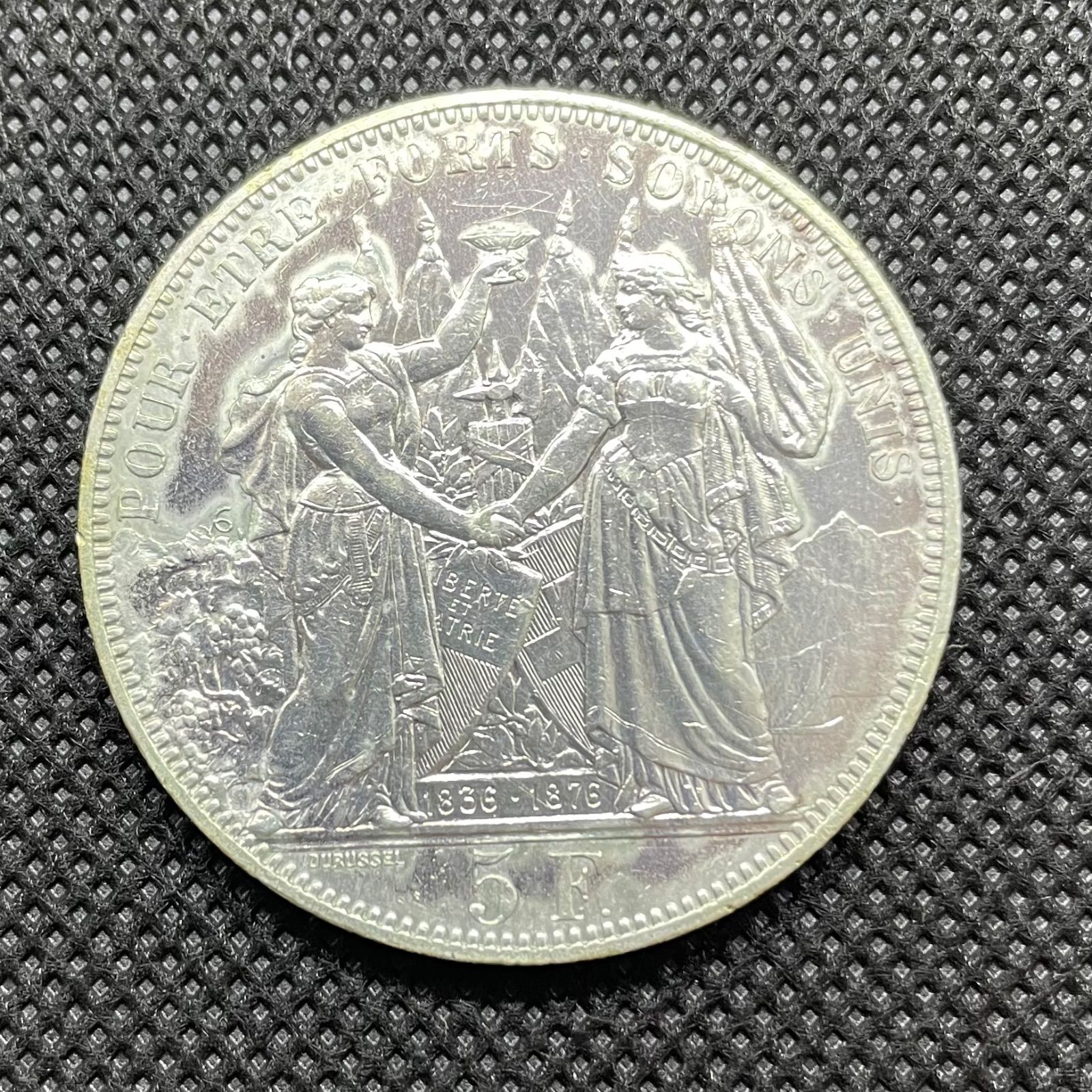 SWITZERLAND カントンテーラー Geneve 5フラン銀貨