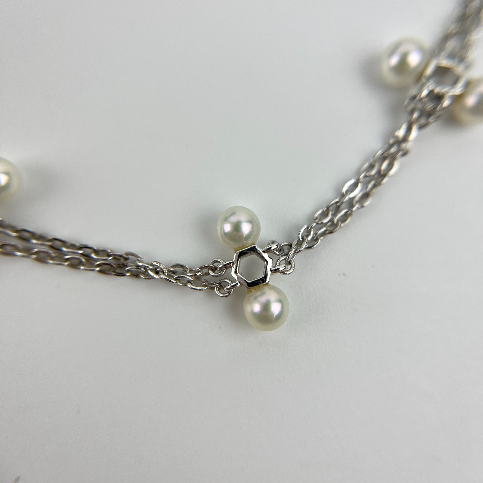 美品✨MIKIMOTO ミキモト パール　チェーン　ブレスレット　シルバー 中古】MIKIMOTO ミキモト アクセサリー ブレスレット パール