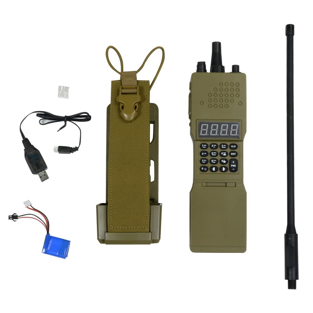 電動BBローダー PRC-152 RADIO MODEL 給弾数カウント機能 ポーチ付き タン