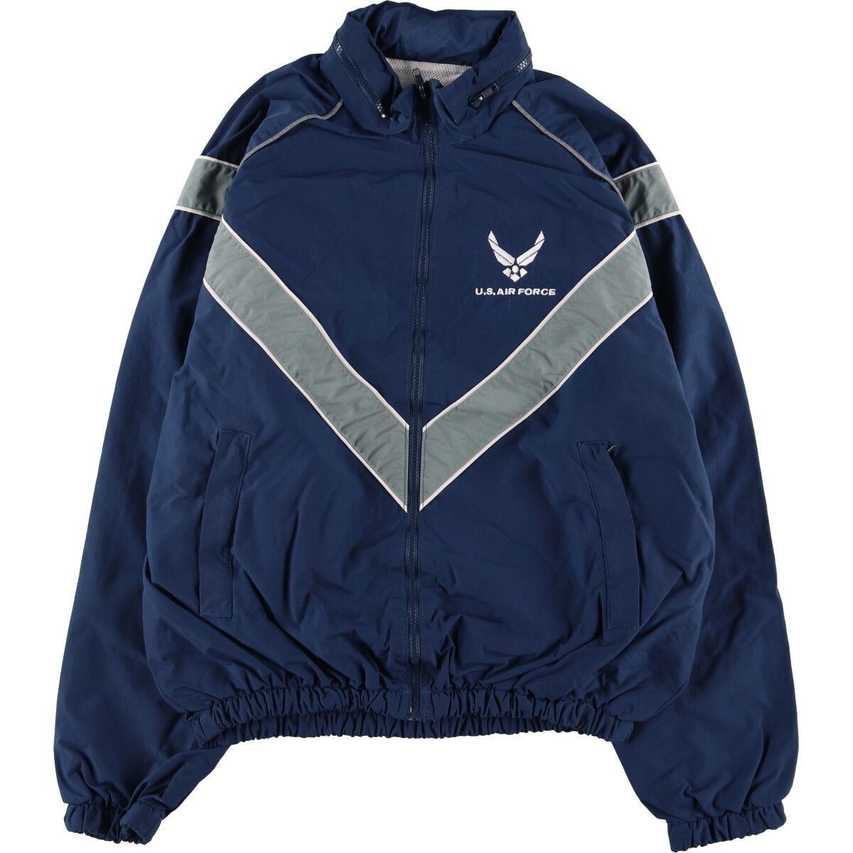 古着 米軍実品 U.S.AIR FORCE SKILCRAFT RTUトレーニングジャケット ナイロンジャケット USA製 MEDIUM/REGULAR メンズM相当/eaa506140