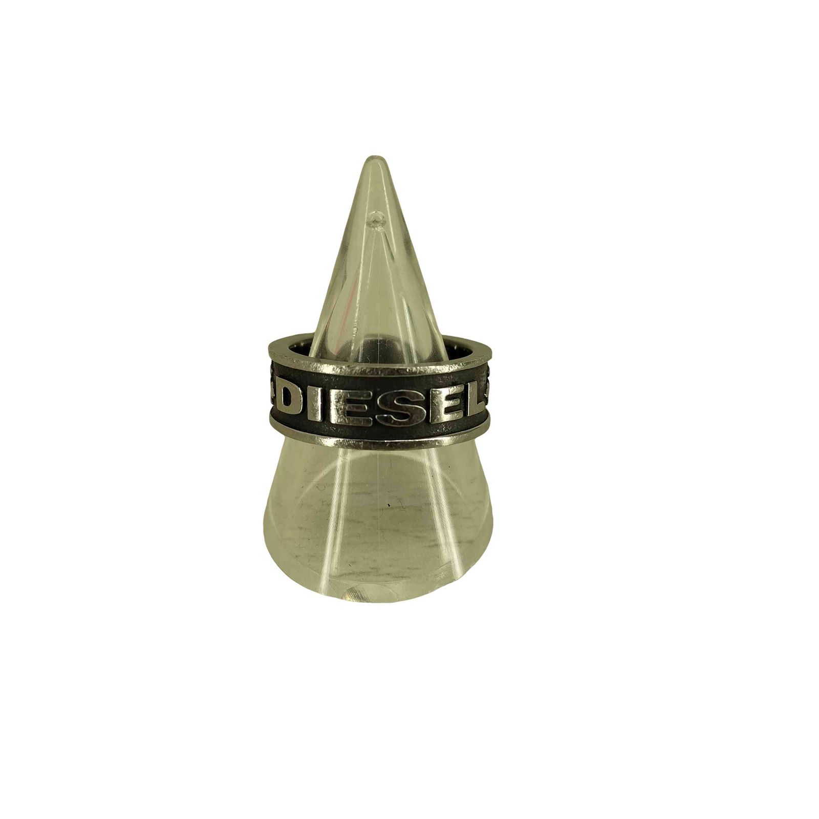DIESEL ステンレススチールリング19号 19号【DIESEL/ディーゼル】 カレッジリング 印台 リング・指輪